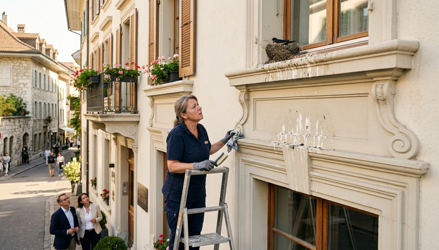 Pourquoi les hôtels redoutent les nids d’oiseaux sur leurs façades